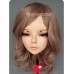 (TIAN)Crossdress Sweet Girl Resin Half Head Female Cartoon Character Kigurumi Mask With BJD Eyes Cosplay Anime Role Lolita Doll Mask